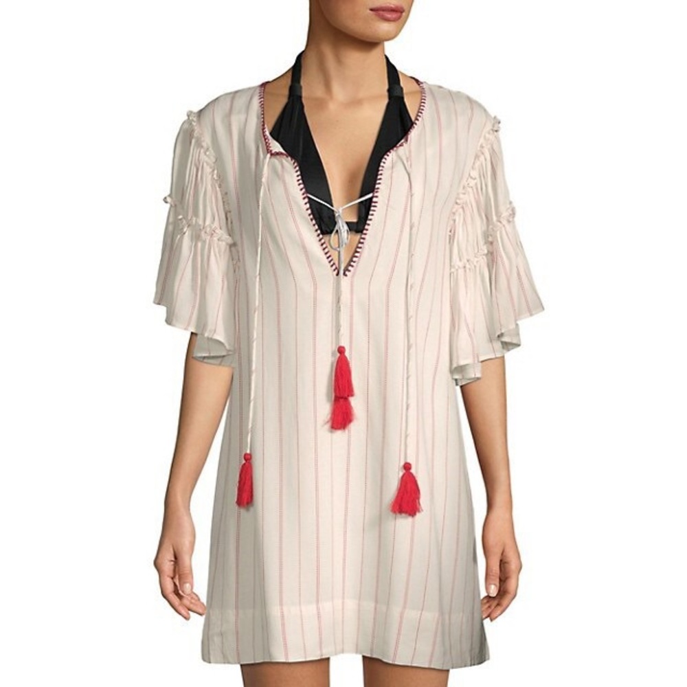 NWT Moon River linen striped dress - XS